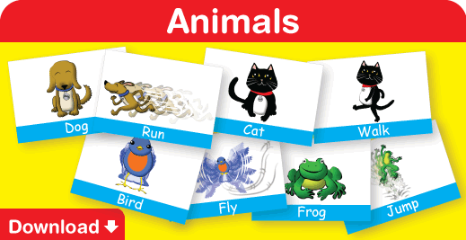 Download our free animals flash cards here!